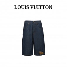 1V Cotton Chambray Shorts