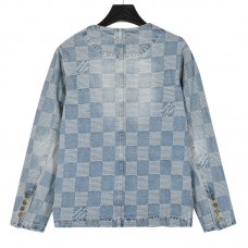 1V Damier Denim Chic Jacket