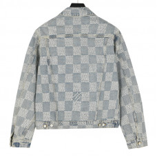 1V Damier Classic Denim Jacket