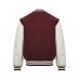 1V Embroidered Calfskin Varsity Jacket