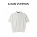 1V Embroidered Short-sleeved Cotton Blend Polo Shirt