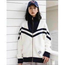 1V Knitted Cotton Sailor Blouson