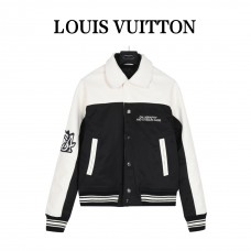 1V Leather And Nylon Blouson