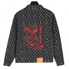 1V Monogram Jacquard Denim Jacket