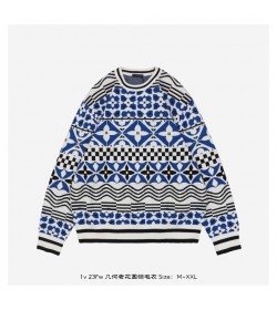 1V Monogram Tile Jacquard Pullover