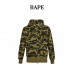 BAPE 1st Camo Shark Full Zip Hoodie Green