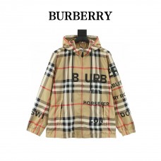 BR Horseferry Print Check Nylon Hooded Jacket