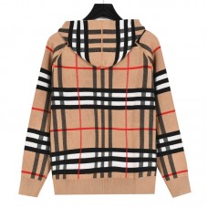 BR Reversible Check Wool Zip Hoodie - Women