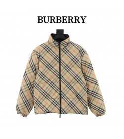 BR Reversible Plaid Down Jacket