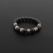 CHS Black Agate Retro Element Bracelet