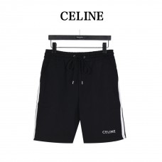Celine Embroidered Shorts With Web