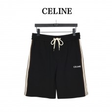 Celine Embroidered Shorts With Web