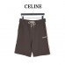 Celine Embroidered Shorts With Web