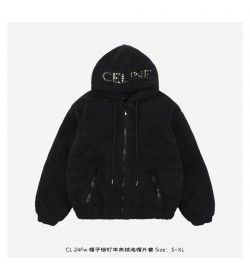 CELINE HOMME Logo-Embellished Fleece Hoodie