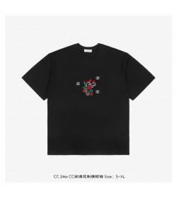 CNL Embroidered CC Rose T-shirt