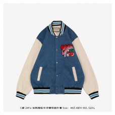 GC Cherry Embroidery Bomber Jacket