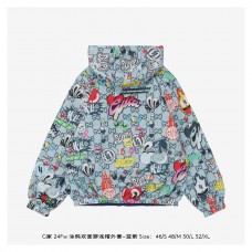 GC Printed Hooded Zip UP Jacket - Reversible