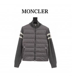 Moncler Padded Wool Zip-Up Cardigan