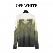 Off-White Diag Arrow Brushed Knit Crew