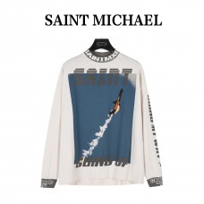 Saint Michael Going Up Rocket Long-Sleeve Tee