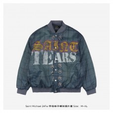 Saint Mxxxxxx Print Bomber Jacket