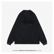 Stussy Print Waffle Long Sleeved Shirt