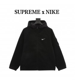 Supreme Nike Black Velour Jacket