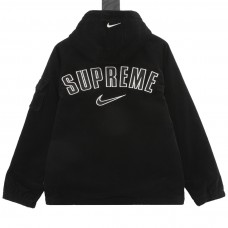 Supreme Nike Black Velour Jacket