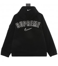 Supreme Nike Black Velour Jacket