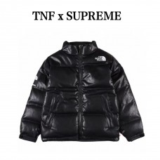 Supreme x TNF Leather Nuptse Jacket