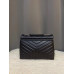 YSL Medium Black/Silver Leather Shoulder Bag